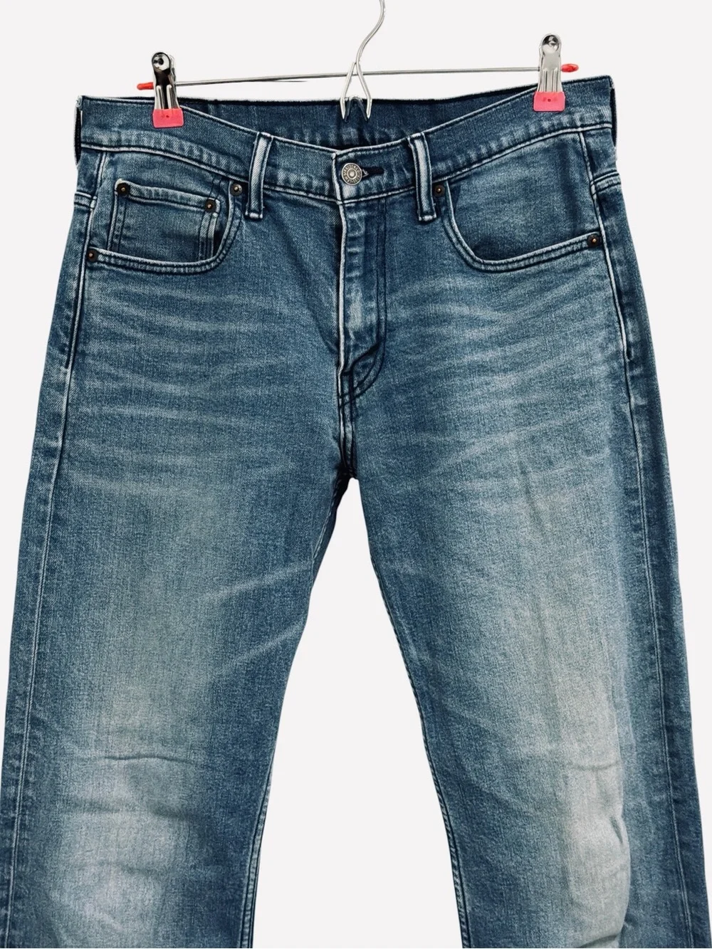 Levi's Blue Medium Wash Loose Fit Straight Leg Cotton Denim Jeans Size 31x34